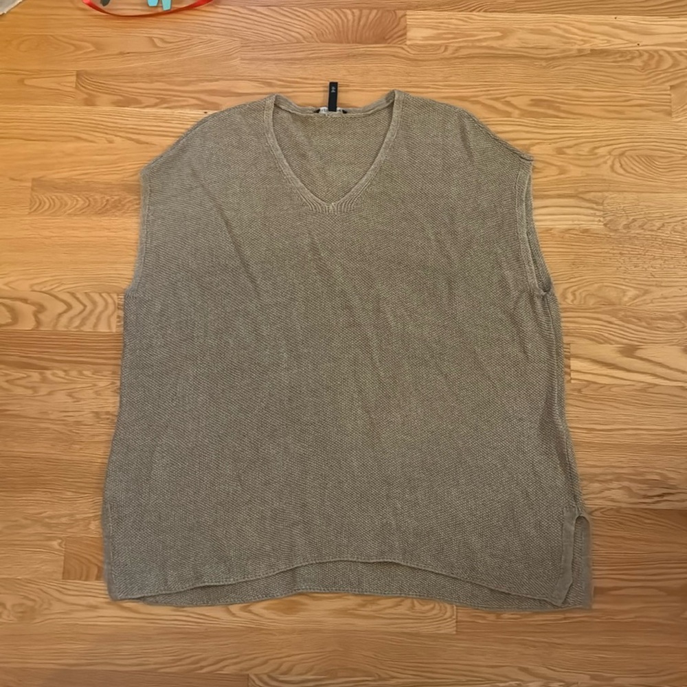 Eileen Fisher linen tunic sweater